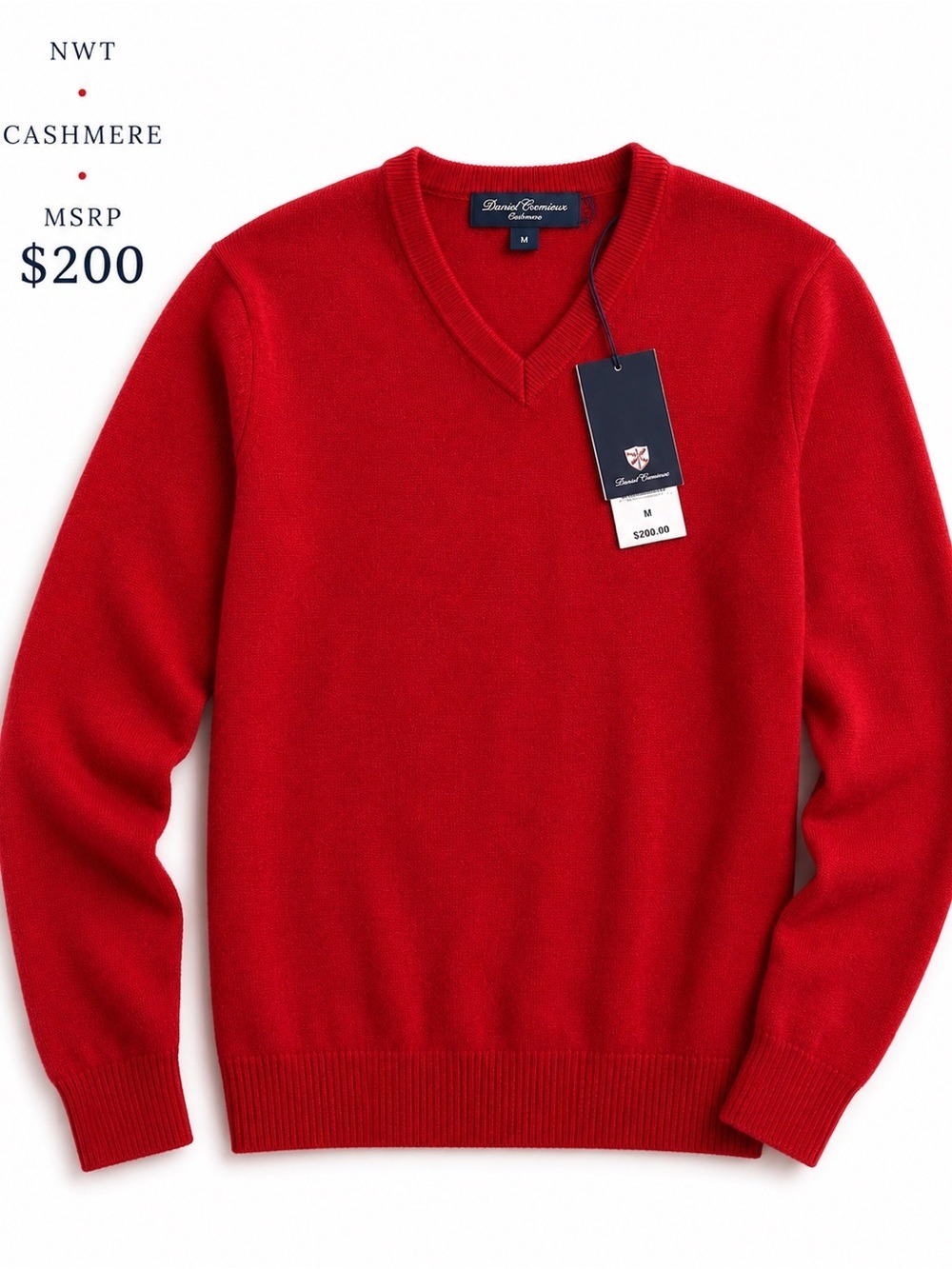 NWT $200 Daniel Cremieux Cashmere Sweater